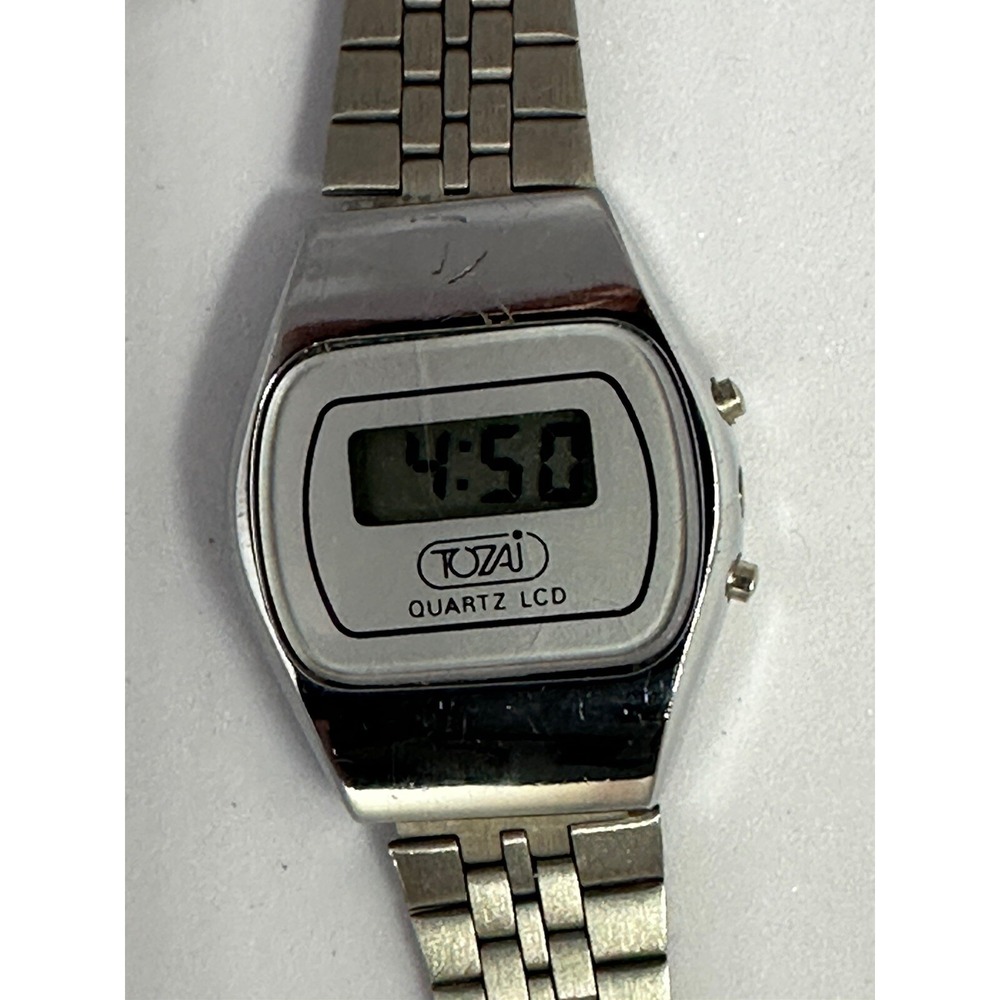 Vintage 1970's Tozaj LCD Ladies‎ Watch running With New Battery 26MM Z